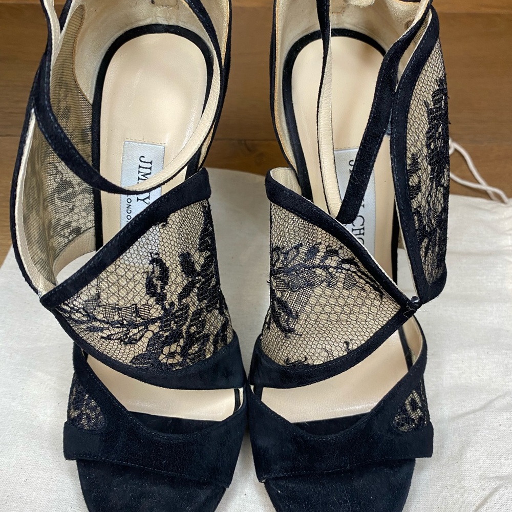 Lace Jimmy Choo heels